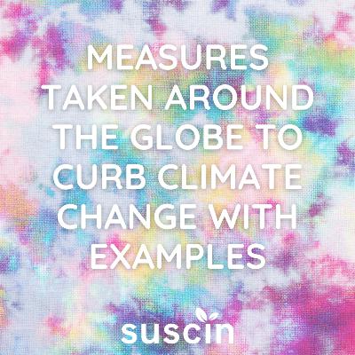 MEASURES TAKEN AROUND THE GLOBE TO CURB CLIMATE CHANGE WITH EXAMPLES.
