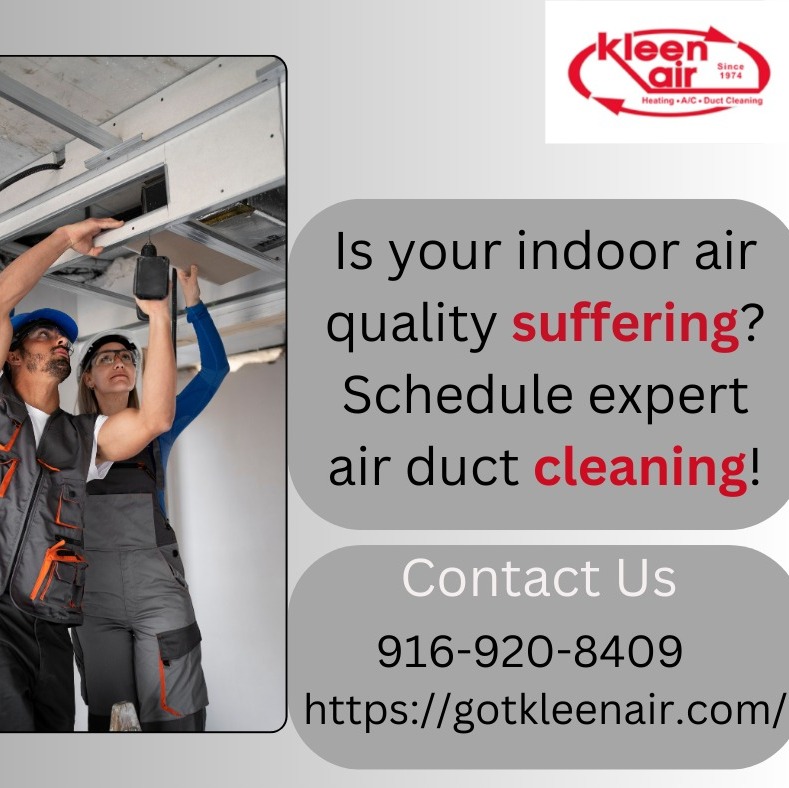 Is your indoor air quality suffering? Schedule expert air duct cleaning!
