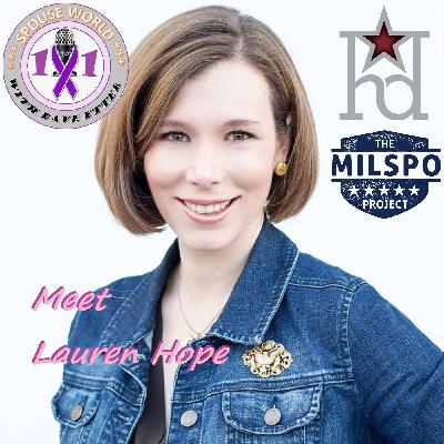 Meet Lauren Hope, an Army spouse who is an entrepenuer for profit, and a MilSpo Project Chapter leader. Meet Lauren Hope, an Army spouse who is an entrepenuer for profit, and a MilSpo Project Chapter leader.