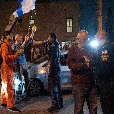 Israeli protesters rally outside President Herzog’s home over Netanyahu pardon bid