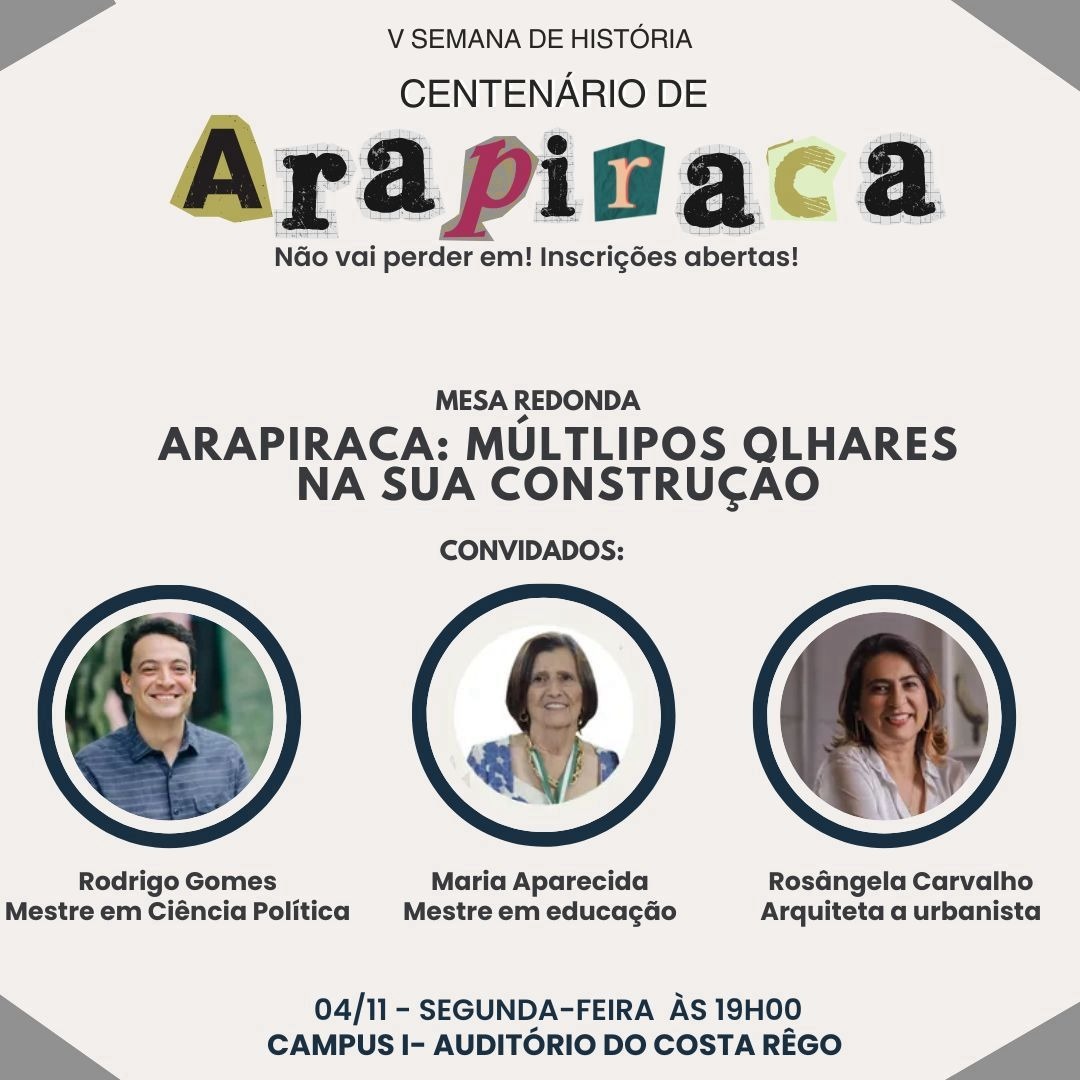 PODCAST V Semana de História da Uneal - 04/11/24 PODCAST V Semana de História da Uneal - 04/11/24