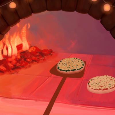 Pizza for dinner - whispered ASMR story in English about a lovely evening
