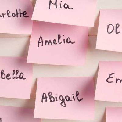 The top baby names of the last twelve months