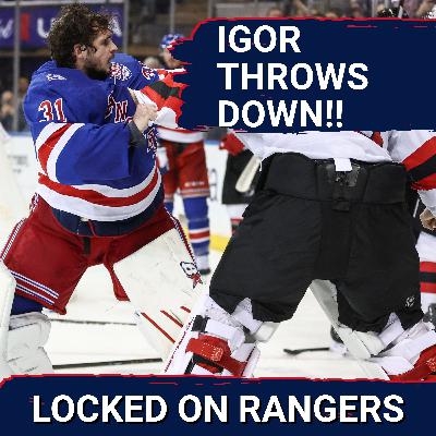 GOALIE FIGHT! Igor Shesterkin WRECKS Jacob Markstrom in Rangers 4-1 win! Mika Zibanejad wins Extra Effort Award! GOALIE FIGHT! Igor Shesterkin WRECKS Jacob Markstrom in Rangers 4-1 win! Mika Zibanejad wins Extra Effort Award!