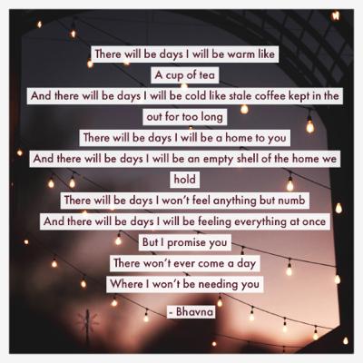 A poem - There will be days