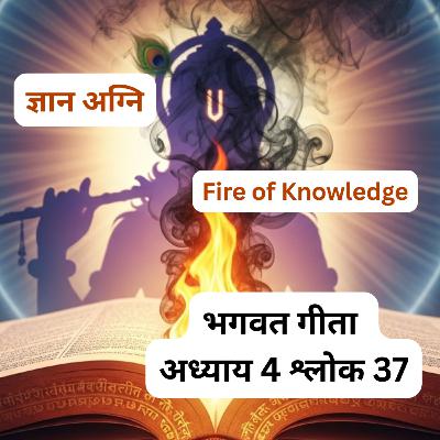 भगवद गीता अध्याय 4 श्लोक 37 | ज्ञान अग्नि: कर्म और पाप को भस्म करने वाली शक्ति | Bhagavad Gita