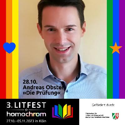 Andreas Obster liest »Die Prüfung« beim 3. Litfest homochrom Andreas Obster liest »Die Prüfung« beim 3. Litfest homochrom