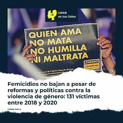 Femicidios no bajan a pesar de reformas y políticas contra la violencia de género: 131 víctimas entre 2018 y 2020
