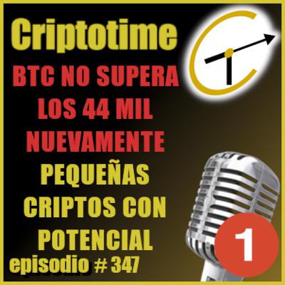 [Parte 1] BTC NO SUPERA LOS 44 MIL NUEVAMENTE | PEQUEÑAS CRIPTOS CON POTENCIAL | Patricio Ibarra.