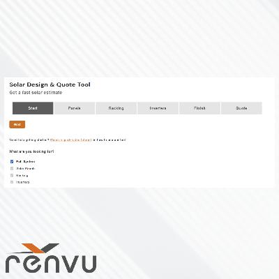 Solar & Storage Market Series ft RENVU Solar Design & Quote Tool Solar & Storage Market Series ft RENVU Solar Design & Quote Tool