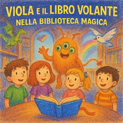 Viola e il Libro Volante nella Biblioteca Magica