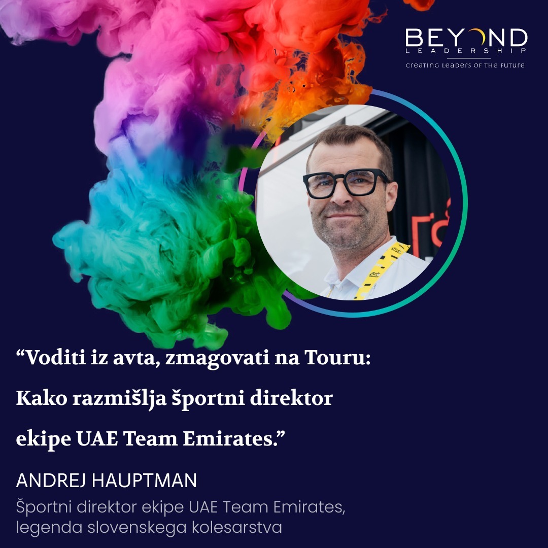 Andrej Hauptman, športni direktor ekipe UAE Team Emirates, legenda slovenskega kolesarstva - "Voditi iz avta, zmagovati na Touru: Kako razmišlja športni direktor ekipe UAE Team Emirates."