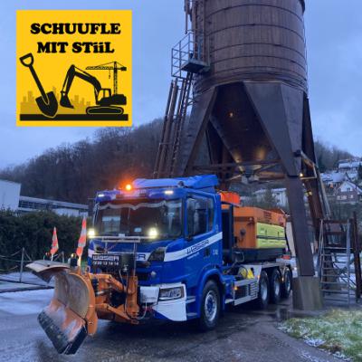 06. Winterdienst, mitem Schneepflueg unterwägs