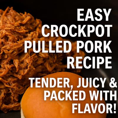 Easy Crockpot Pulled Pork Recipe | Tender, Juicy & Packed with Flavor! 🍽️