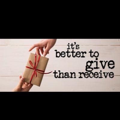 be a GIVER