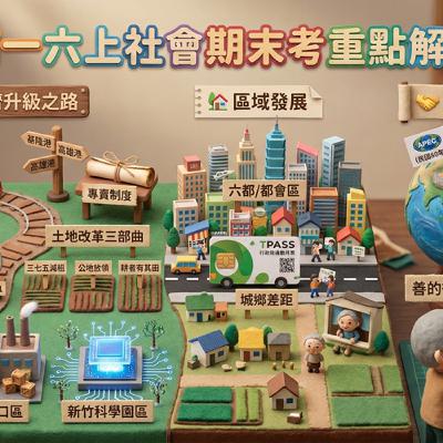 【社會科期末考神救援】南一六上從種田到晶片？台灣升級史懶人包！