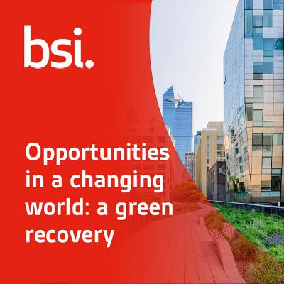 Opportunities in a changing world, a green recovery
