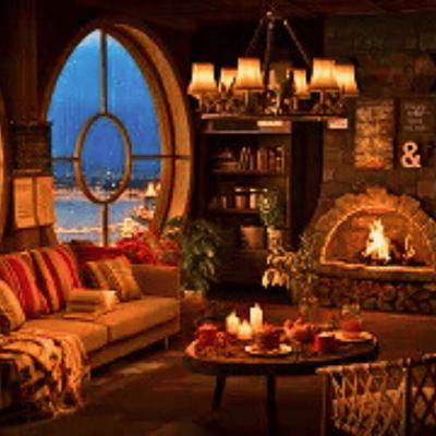 🔥 Cozy Room Ambience: 🌧 Rain & Crackling Fire for Restful Sleep 🔥 Cozy Room Ambience: 🌧 Rain & Crackling Fire for Restful Sleep