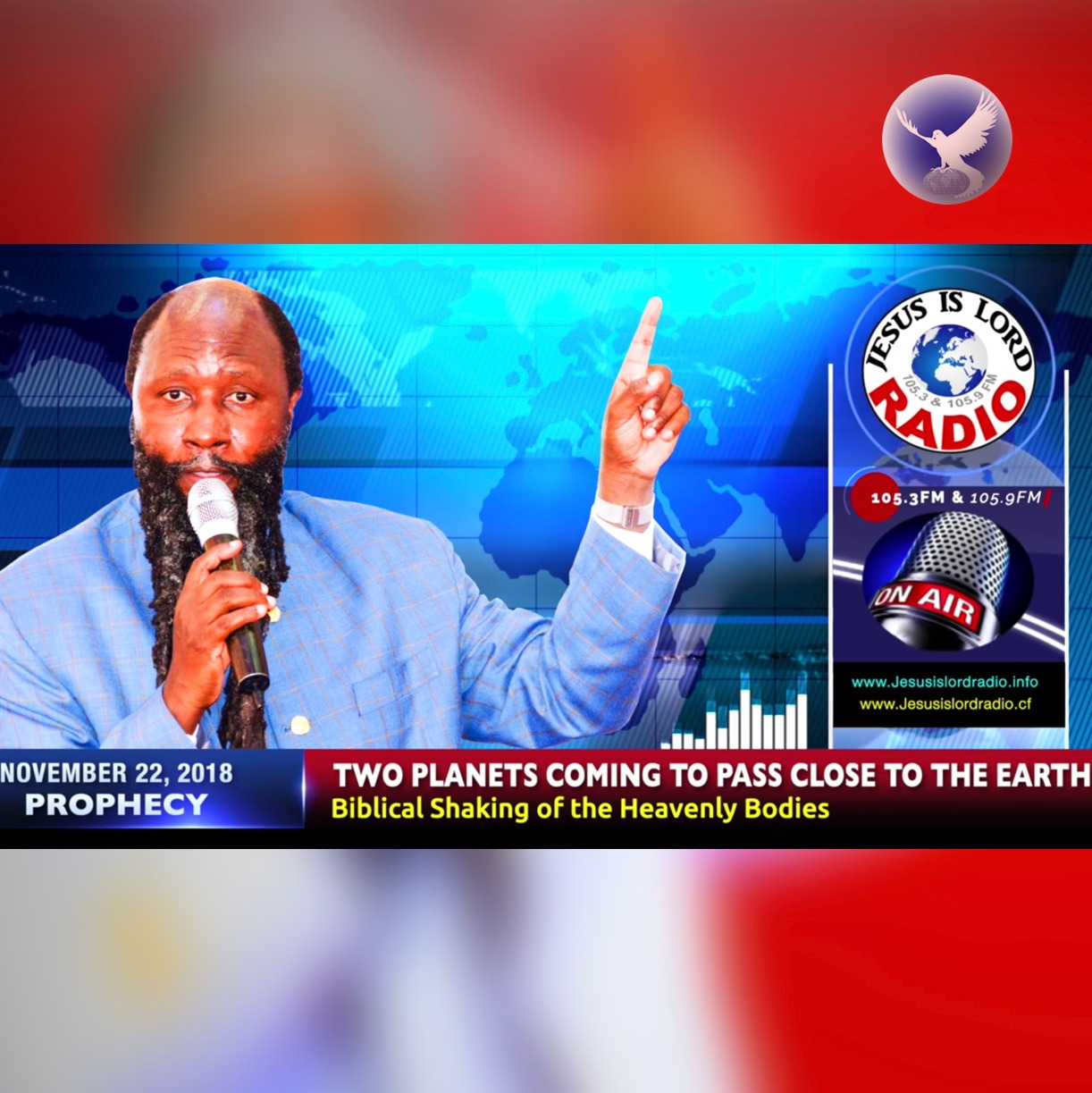 EPISODE 238 - 22NOV2018 - PROPHECY OF TWO PLANETS COMING TO PASS CLOSE TO THE EARTH: BIBLICAL SHAKING OF THE HEAVENLY BODIES - PROPHET DR. OWUOR episode artwork