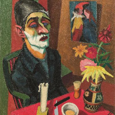 Rudolf Wacker - Selbstbildnis mit Rasierschaum Rudolf Wacker - Selbstbildnis mit Rasierschaum