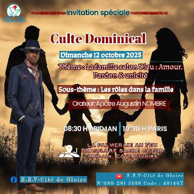 EECG - La famille selon Dieu - Les rôles dans la famille - Apôtre Augustin NOMBRE EECG - La famille selon Dieu - Les rôles dans la famille - Apôtre Augustin NOMBRE