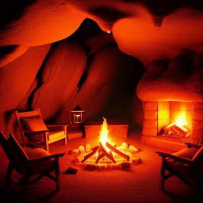 Crackling Fire In A Cozy Cave - 10 Hours Crackling Fire In A Cozy Cave - 10 Hours