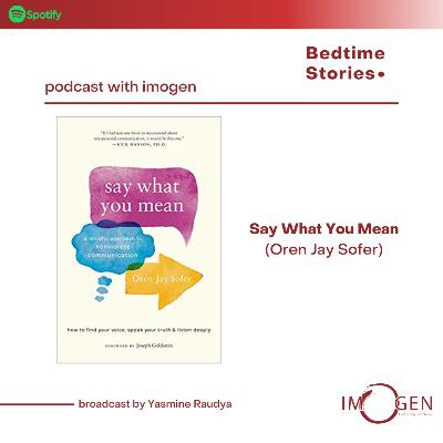 Bed Time Stories #3 Say What You Mean - Oren Jay Sofer