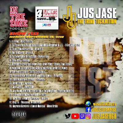 Episode 123: In The Zone Podcast with Jus Jase on 4 Elements Radio - 29-09-25