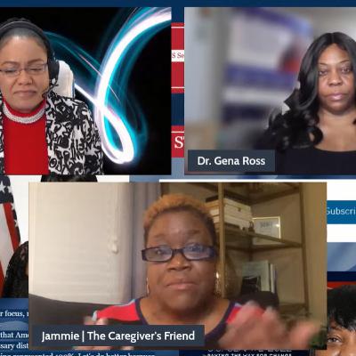 Ross for US Senate 2022 Campaign discussion with Ms. Jammie Johnson, “The Caregiver’s Friend”.