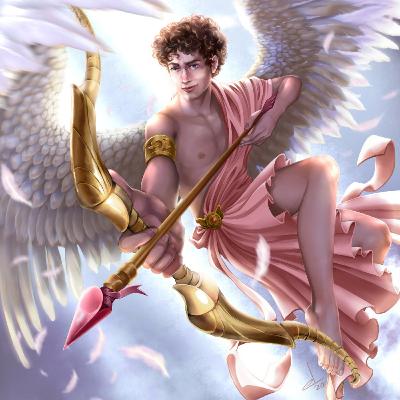 Valentines day Cupid presents