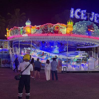 Protección Civil opera diariamente para atender emergencias en la Feria de Colima, informó Erick González.