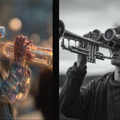 Using a trumpet as a binoculars telescope 2 visualize⚡️frequencies from sound 2 a visualization tool? Using a trumpet as a binoculars telescope 2 visualize⚡️frequencies from sound 2 a visualization tool?