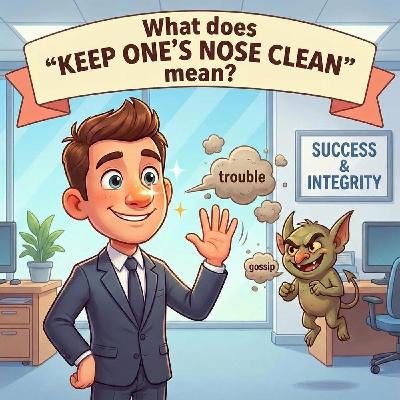 Keep your nose clean – Avoid trouble Keep your nose clean – Avoid trouble