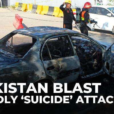 Pakistan blames India after suicide bomber kills 12 outside Islamabad court