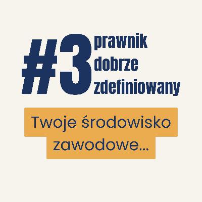 Środowisko i otoczenie, w którym wzrastasz! Prawnik dobrze zdefiniowany. Odcinek 3.