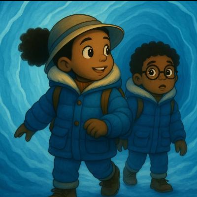 Les aventures de Zoé et Eliott, épisode 2 : Le mystère de la bulle dans la Mer de glace 🧊