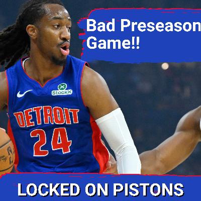 Detroit Pistons STUMBLES Through Third Preseason Game Loss To Cleveland Cavaliers