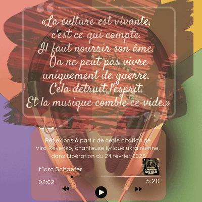 En temps de guerre la culture n'est pas un luxe