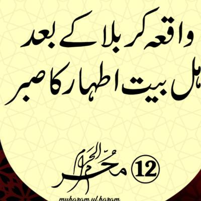 12th Muharram Aftermath of the events in Qarabala