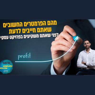 מהם הפרמטרים החשובים שאתם חייבים להכיר כשאתם בוחנים כדאיות של פרויקט | השיעור העסקי של ביזנס אפ #76