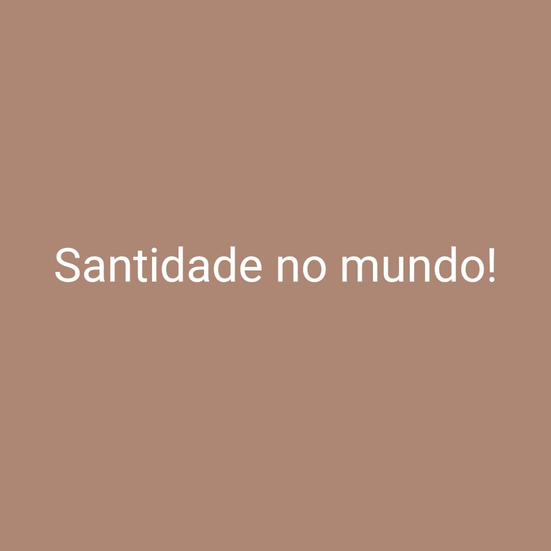 Santidade no mundo episode artwork