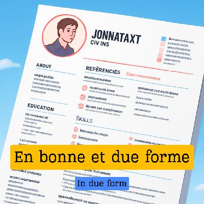 Expression française : "En bonne et due forme" et l'histoire de France sous Napoléon 1er Expression française : "En bonne et due forme" et l'histoire de France sous Napoléon 1er