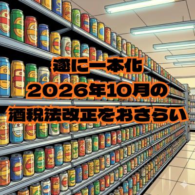 遂に一本化！2026年10月の酒税法改正をおさらい