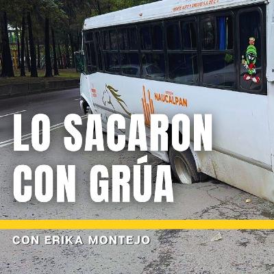 Transporte público cae a enorme socavón en Vallejo