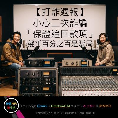 EP.278 [ Podcast ] 【打詐週報】小心二次詐騙「保證追回款項」幾乎百分之百是騙局