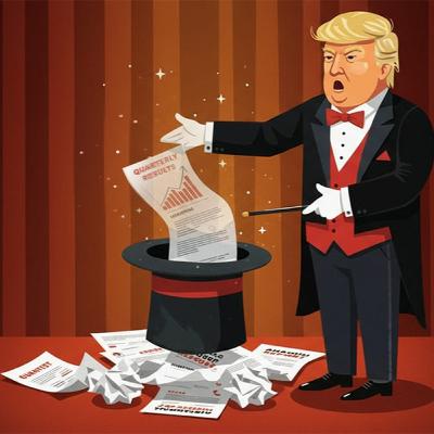 President Trump dislikes quarterly results now?