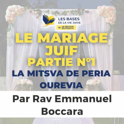 Le mariage juif - La Mitsva de Peria ouRevia, 1ère partie
