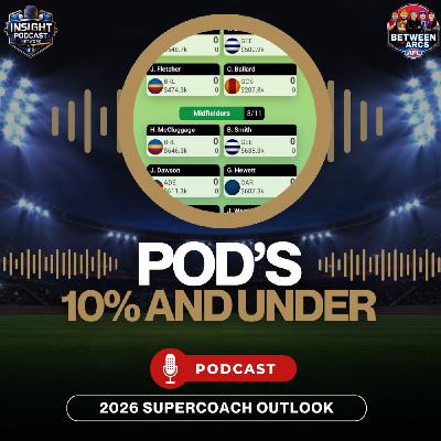 AFL SuperCoach 2026 | Top PODs Under 10% Owned