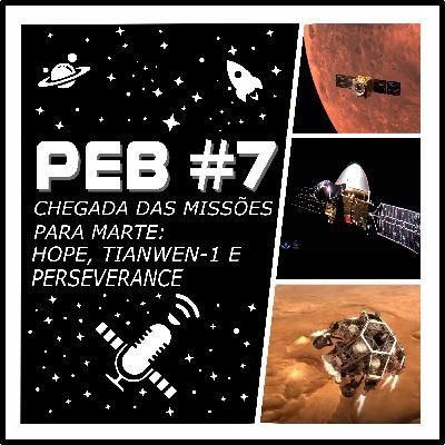 PEB #7 - Chegada das Missões para Marte: Hope, Tianwen-1 e rover Perseverance