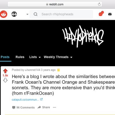 So You Wanna Be on the Front Page of the Subreddit, HipHopHeads? So You Wanna Be on the Front Page of the Subreddit, HipHopHeads?